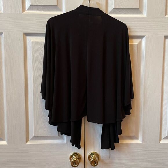 BLACK ANGEL WING SLEEVE CARDIGAN BY AMANDA LANE 3X - Picture 4 of 5
